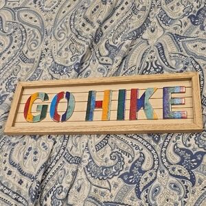 ❤️10/$16 New Colorful 'Go Hike' Wall Art